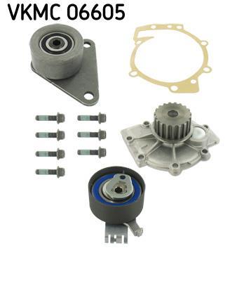 Pompe à eau + kit de courroie de distribution (Kit courroie de distribution) SKF ref. VKMC 06605